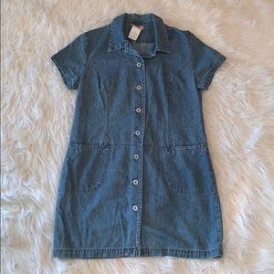 Faded Glory denim collared dress